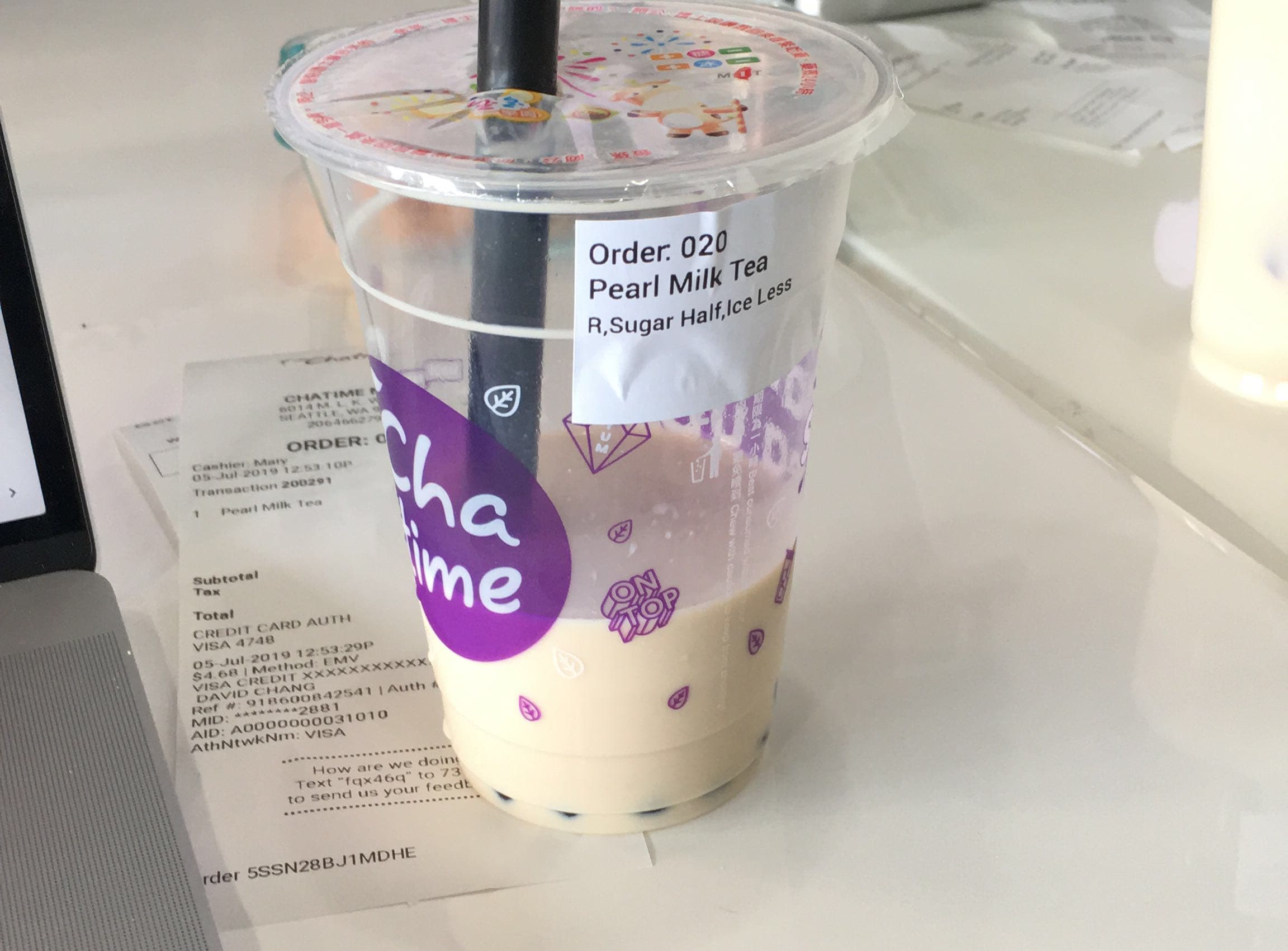 Image of the user's drink